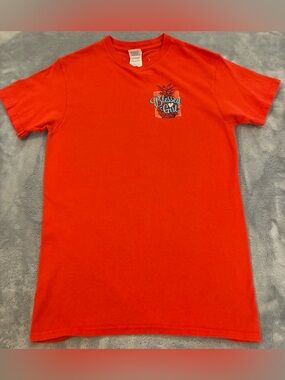 Women’s Delta Pro Weight Orange T-Shirt “Blessed Girl” Size Small 100% Cotton